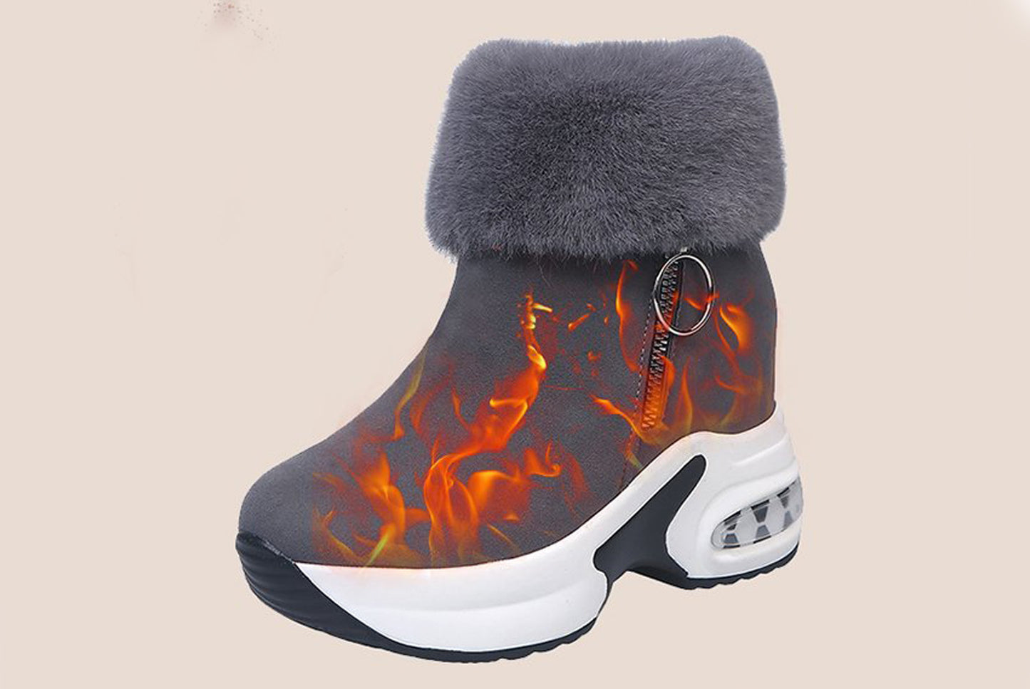 Fleece Lining for Warmth and Height Increase