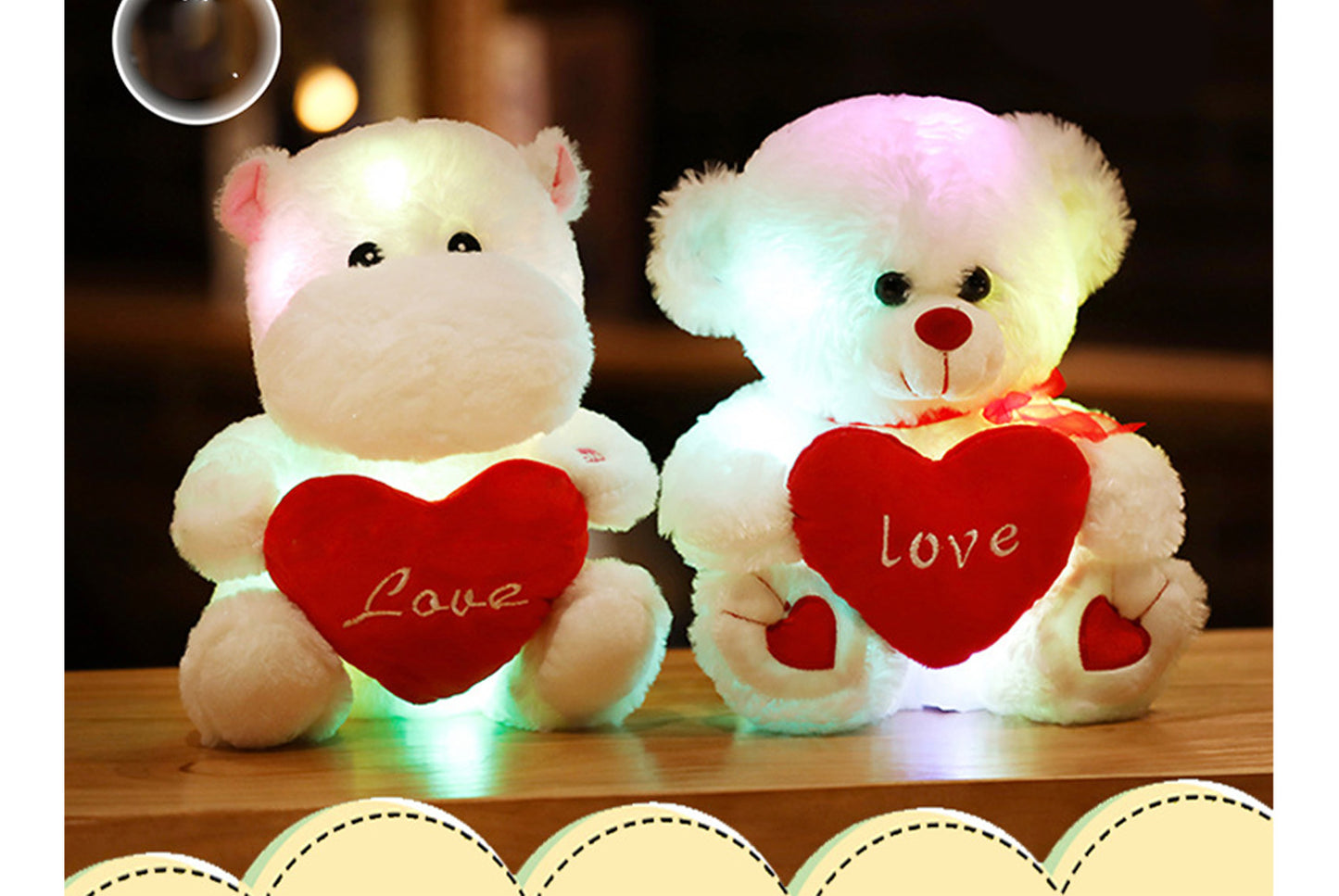 Colorful Glowing Plush Pillow