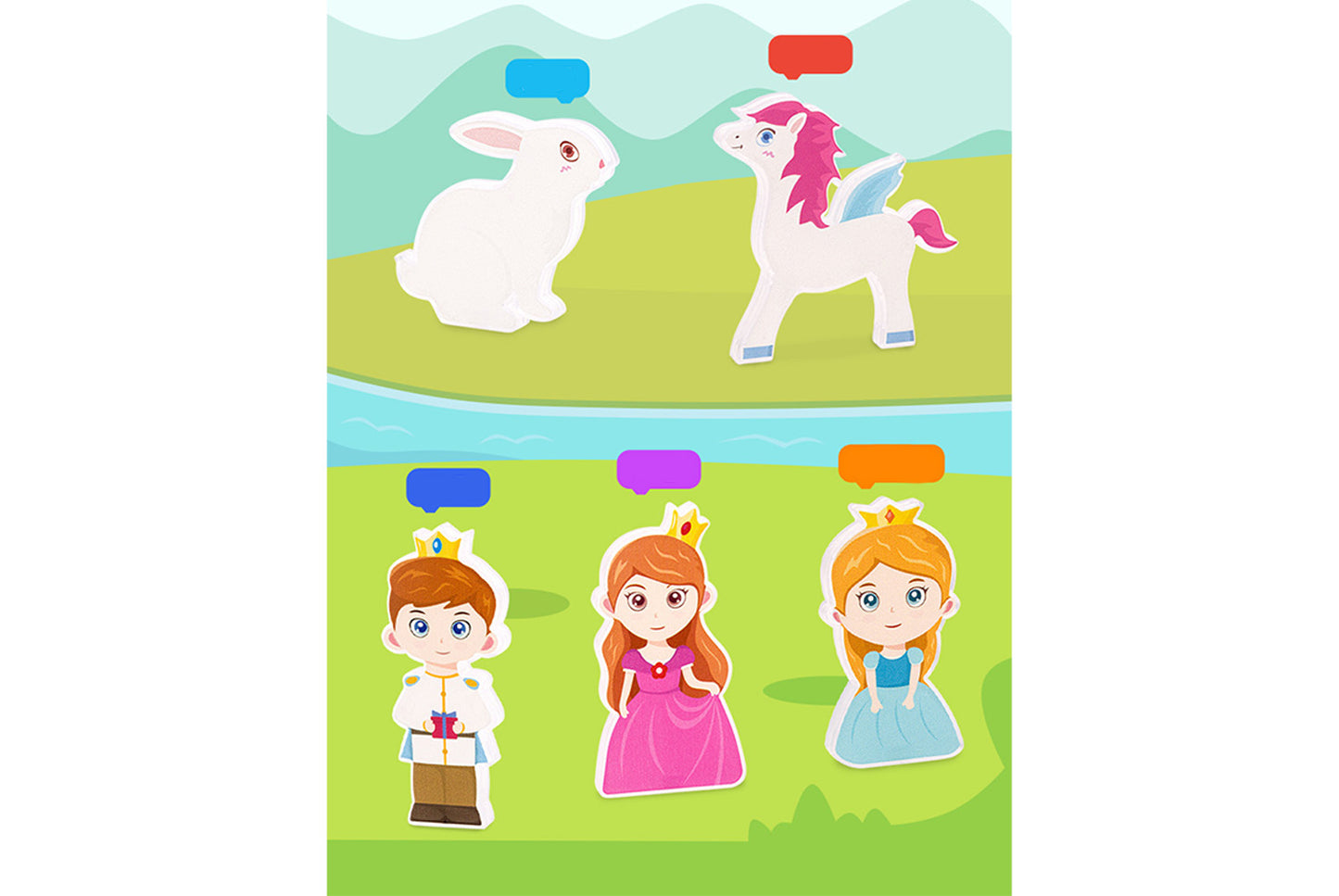 Princess Themed Magnetic Building Blocks