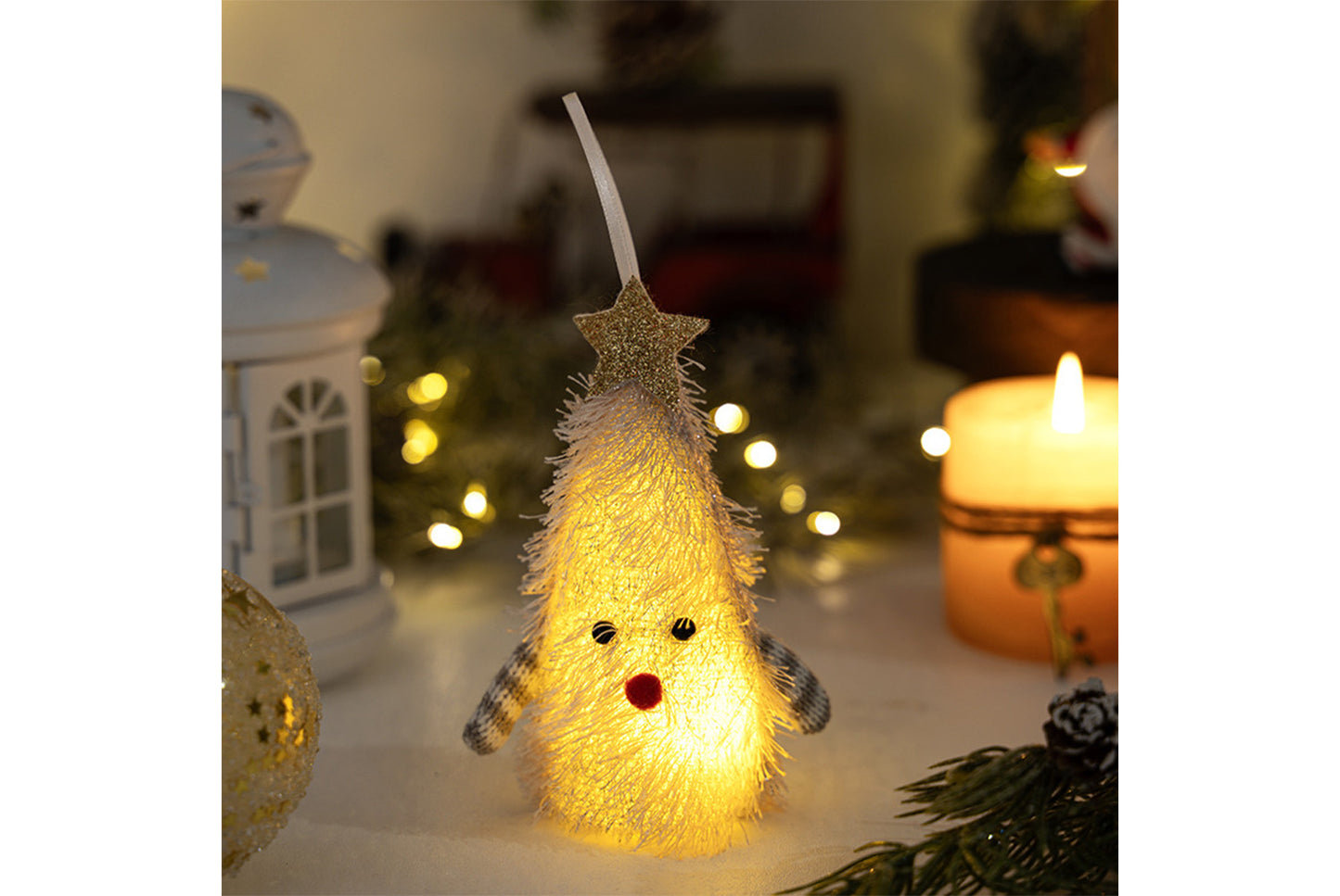 **Creative Light-Up Christmas Tree Pendant**