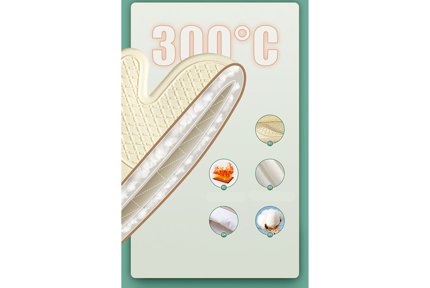 Thickened Silicone Heat-Resistant Gloves