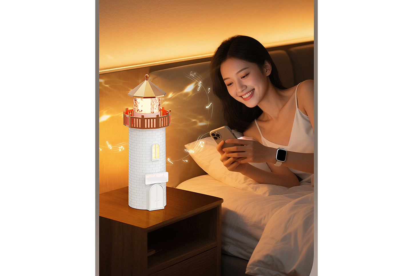 **Lighthouse Ambiance Night Light Bluetooth Model**