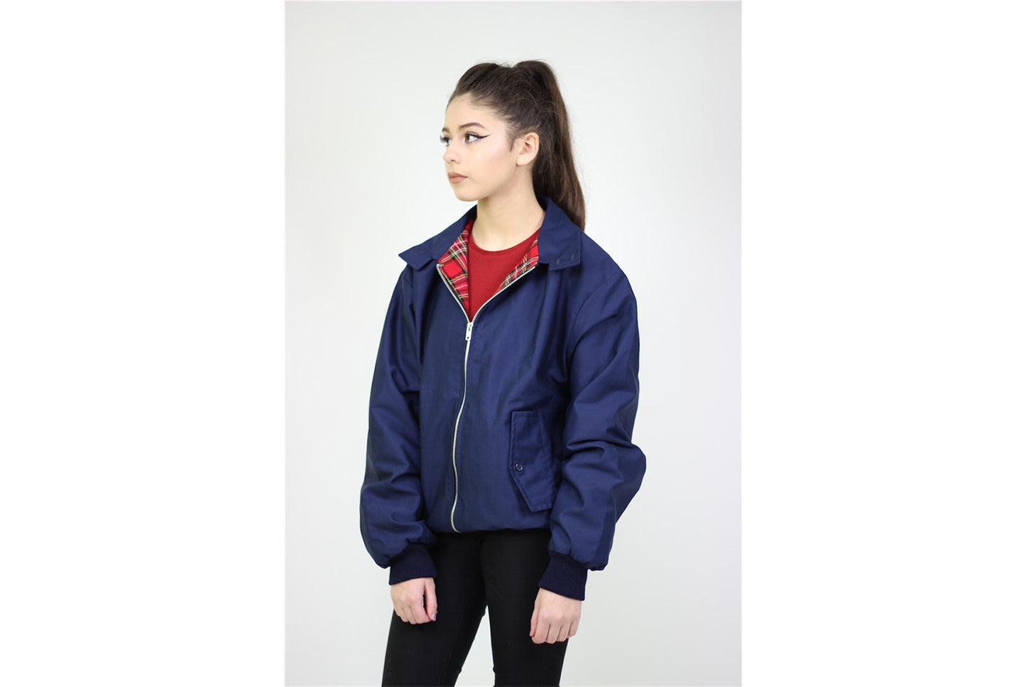 Stand-Collar Harrington Jacket