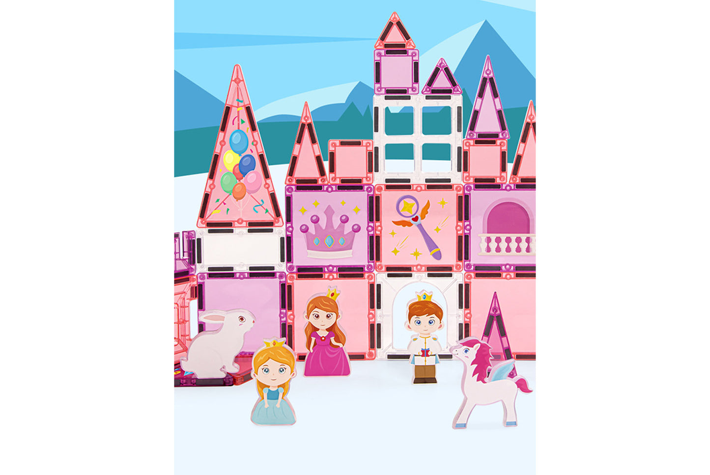 Princess Themed Magnetic Building Blocks