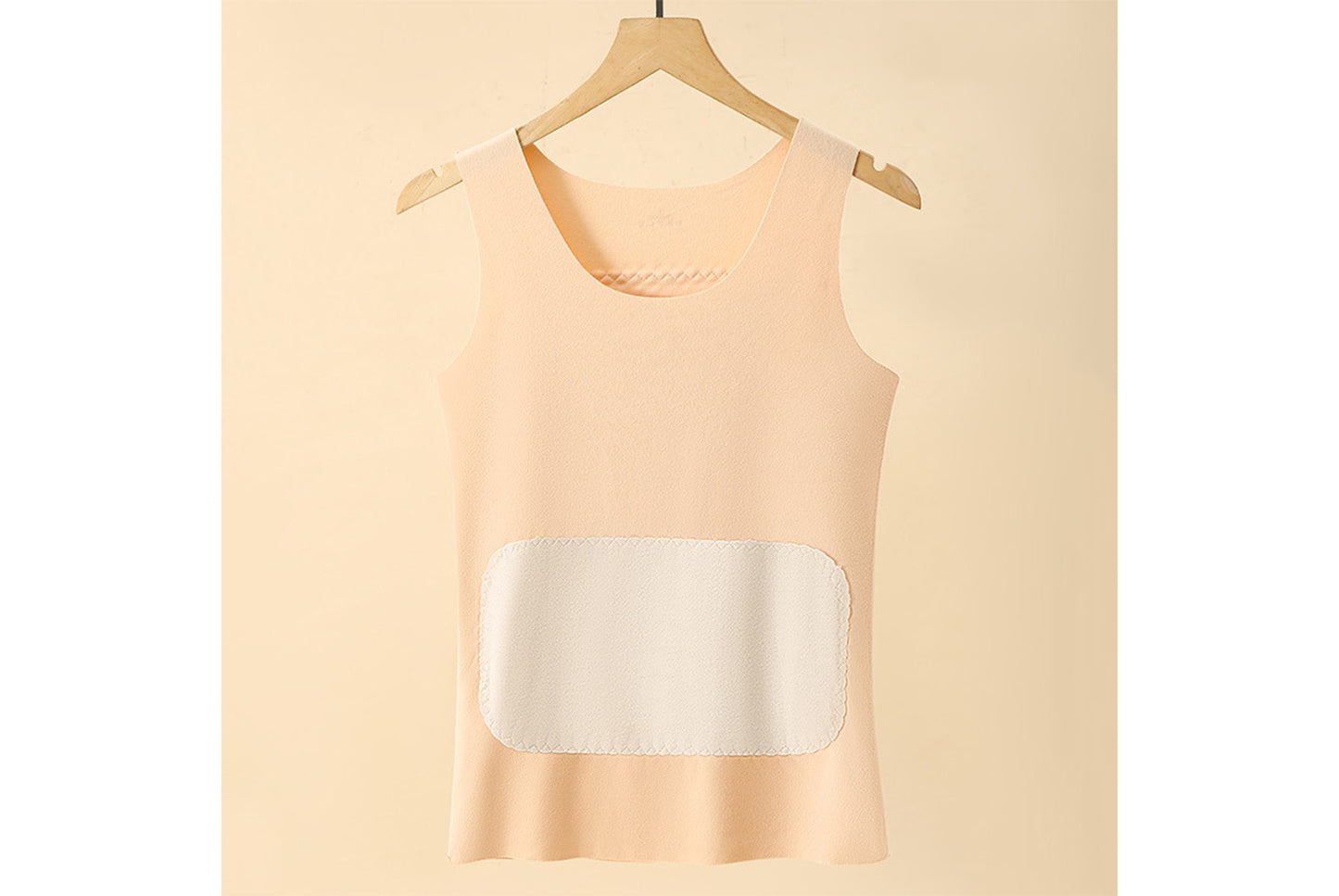 **Couple Large Patch Seamless Warm Vest Set**