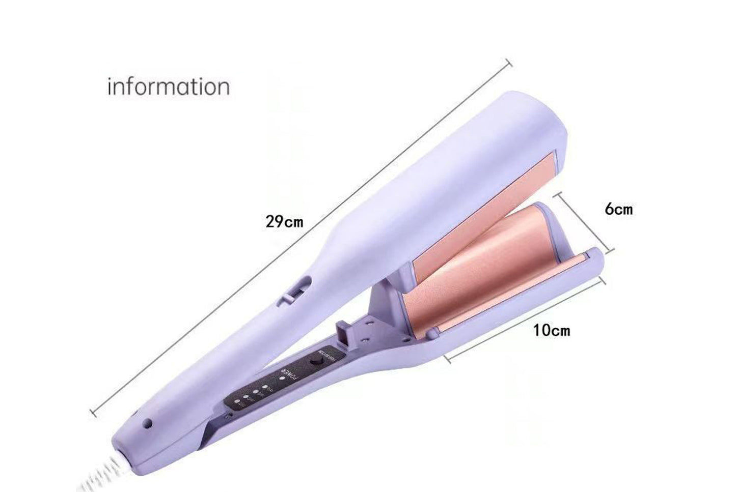 **French Deep V Curling Iron 32mm (UK Standard)**