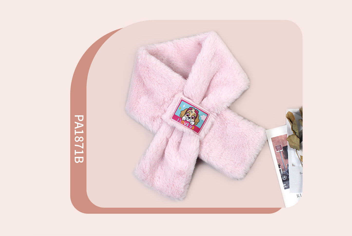 **Paw Patrol New Year Red Children's Warm Scarf (Adjustable)**