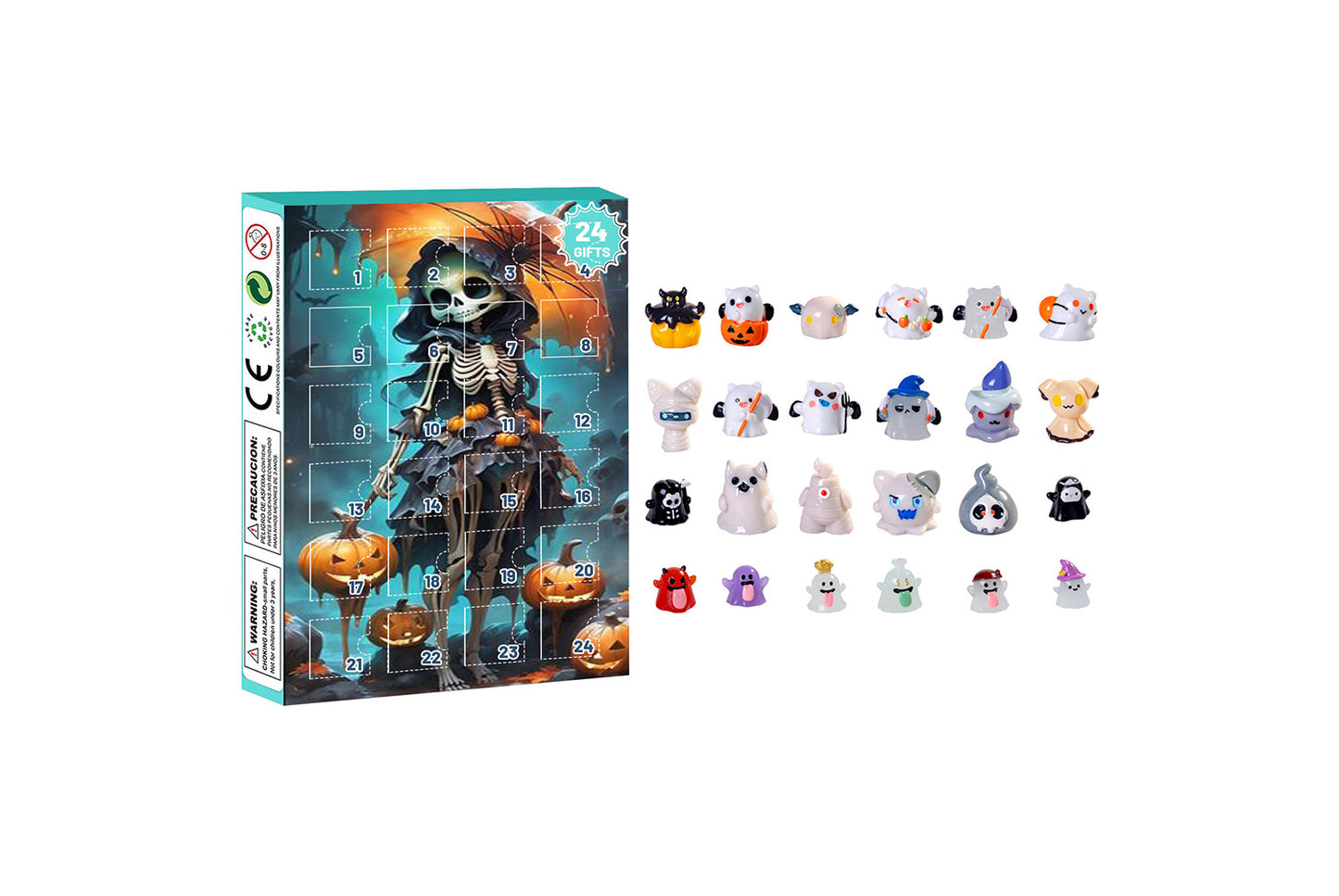**Halloween Ghost Blind Box Countdown Calendar | Plastic Advent Calendar**