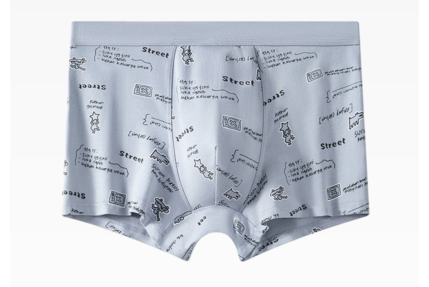 Men's Class A Pure Cotton Summer Sports Boxer Briefs