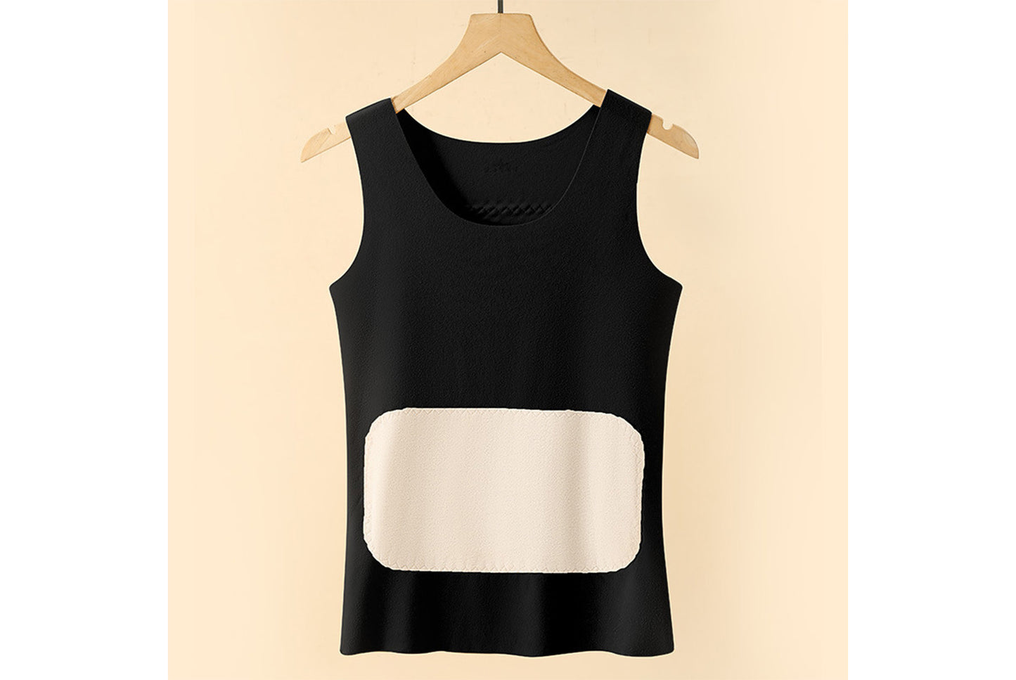 **Couple Large Patch Seamless Warm Vest Set**