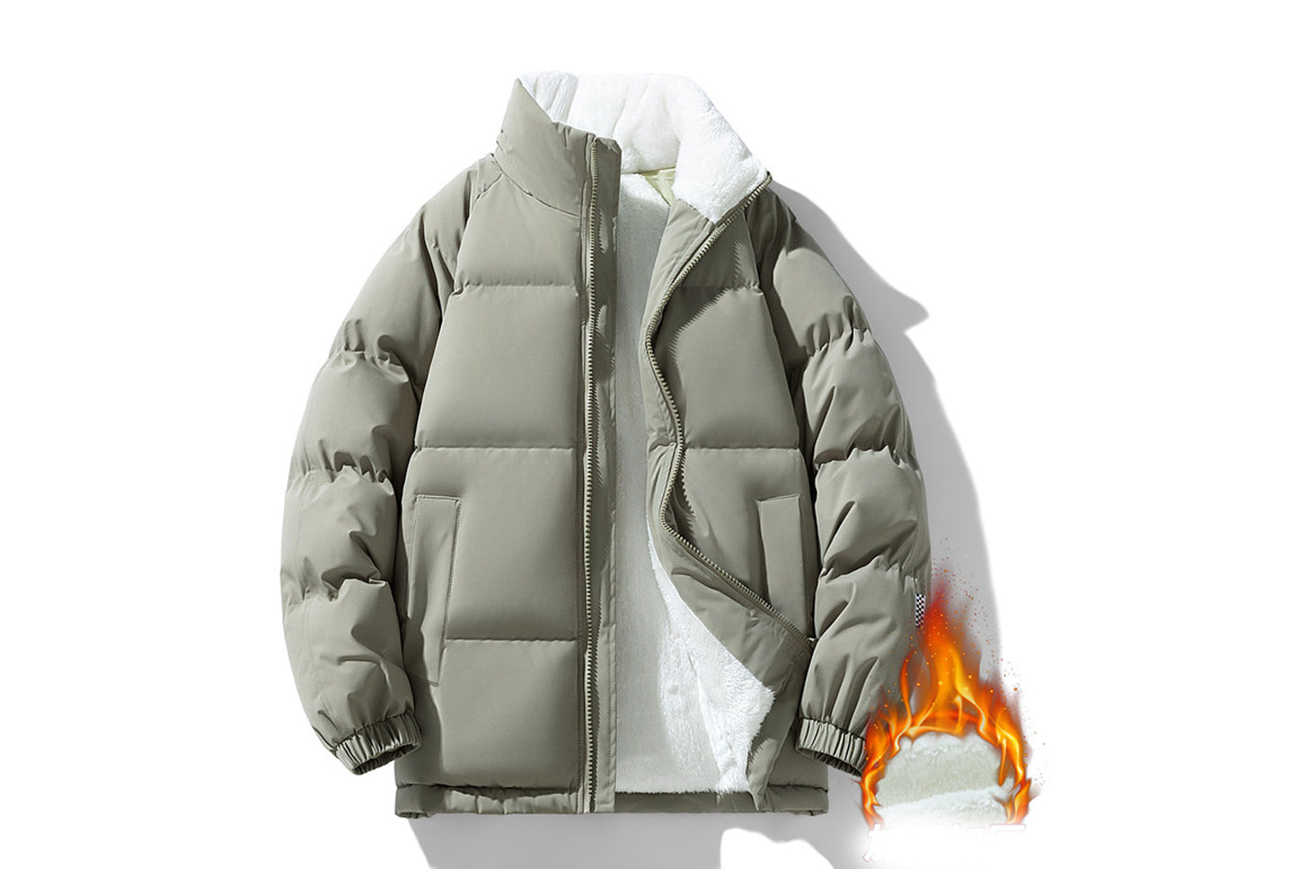 **Men's Winter Hooded Cotton Jacket (8 Colors Available)**