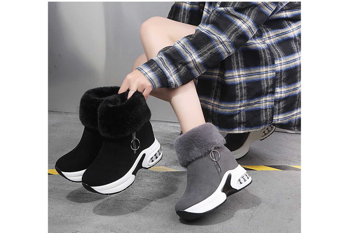 Fleece Lining for Warmth and Height Increase