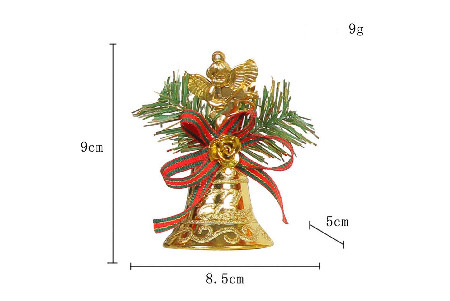 Christmas Bell Pendants - Golden Bell Christmas Tree Ornaments