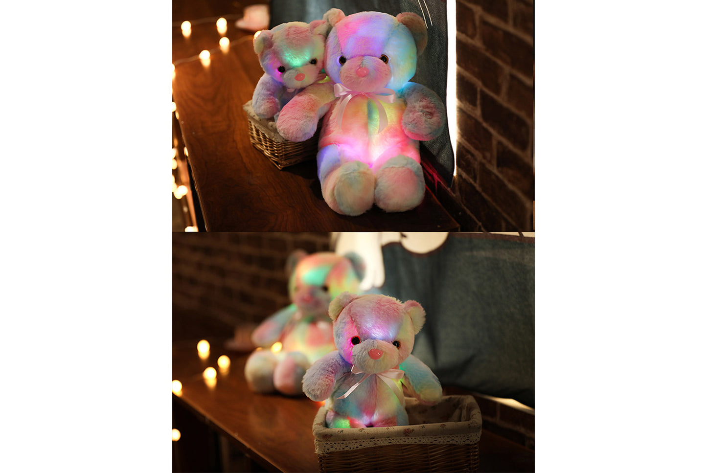 Colorful Glowing Teddy Bear Plush Toy