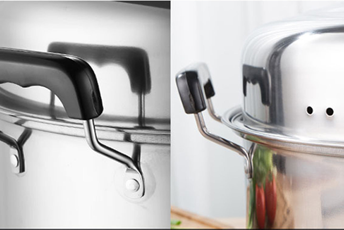 **Multi-Layer Stainless Steel Steamer (Double/Triple Layer Available)**