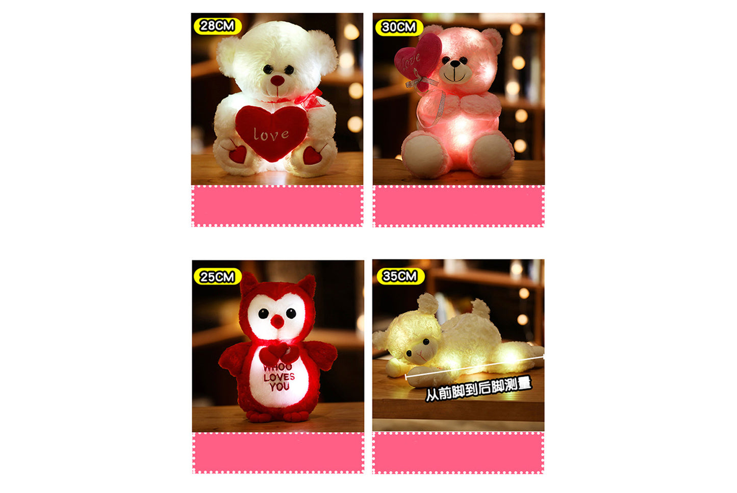 **Colorful Glowing Plush Toy | Creative Animal Gift Set**