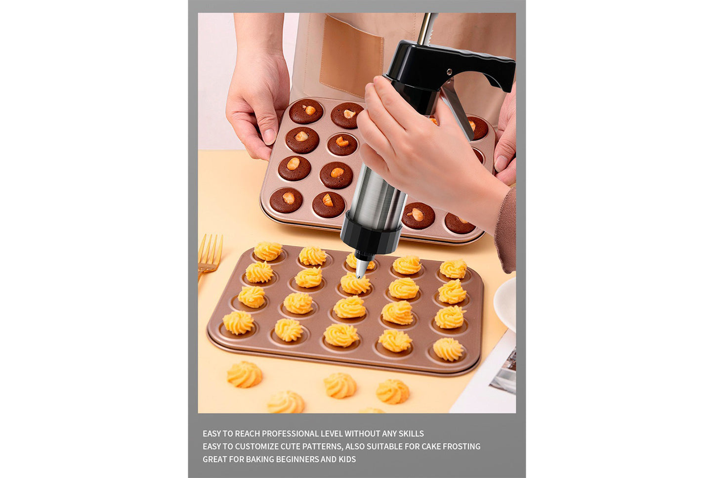 Stainless Steel Cookie Gun