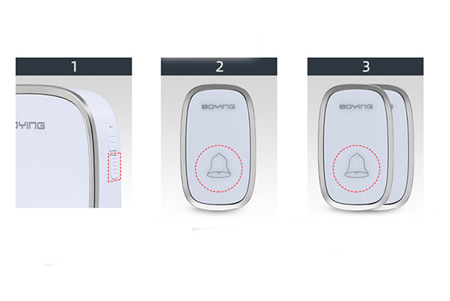 Wireless Remote Control Digital Music Doorbell (UK Plug)