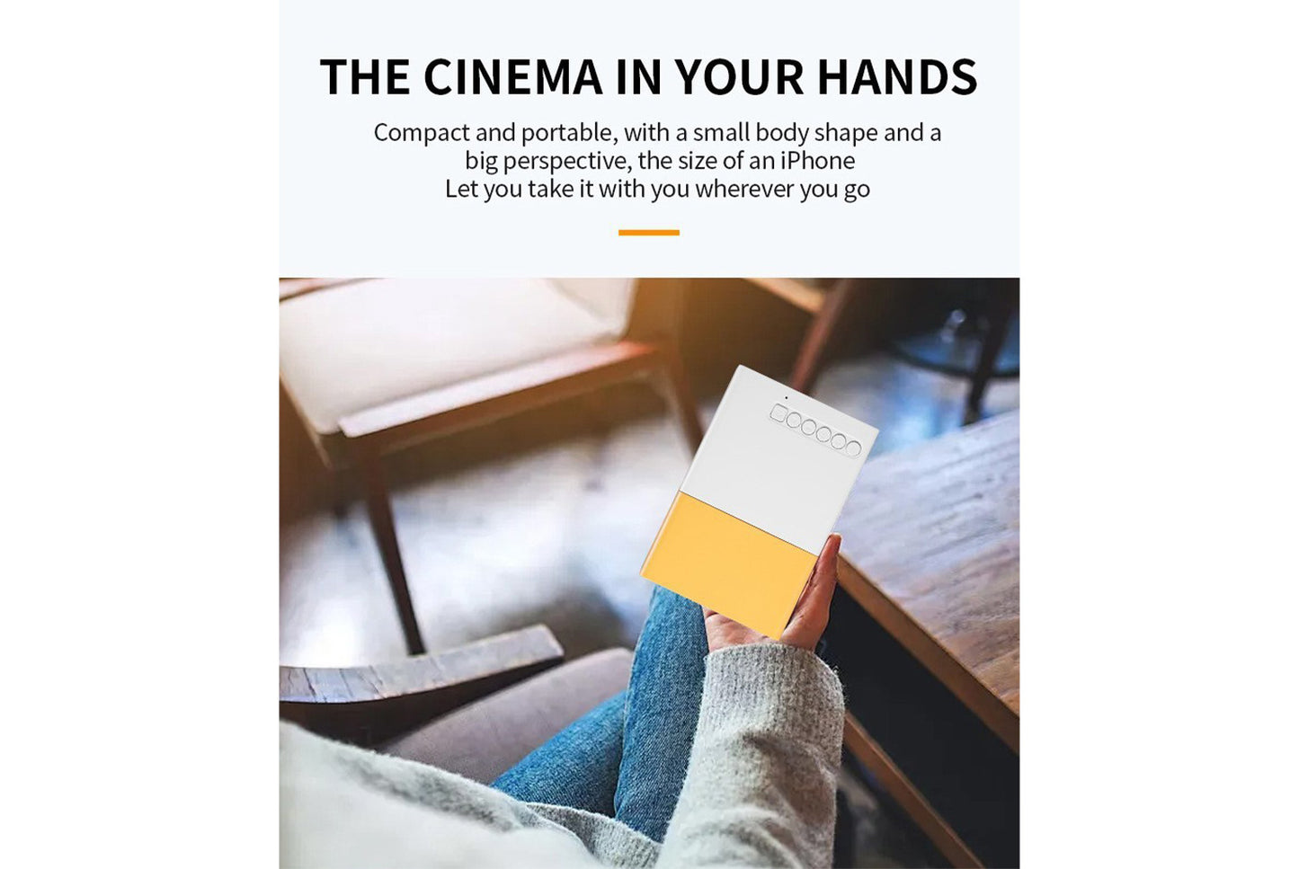 **Wired Screen Mirroring Home Projector (UK Standard Plug)**