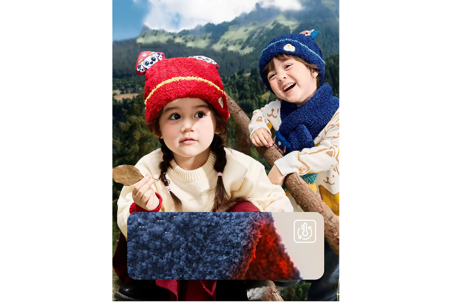 Children's Warm Half-Fleece Knit Hat