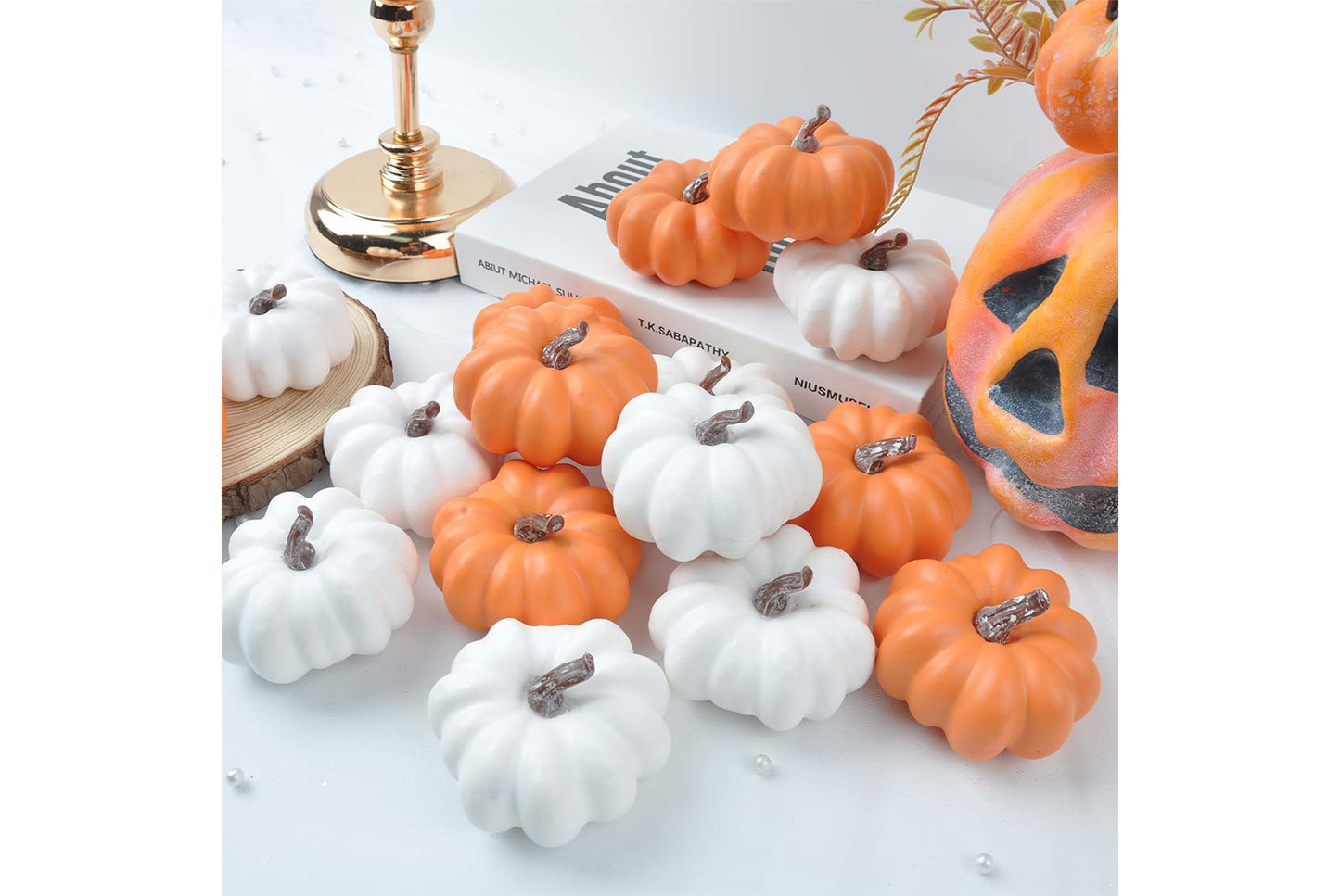 Halloween Simulated Pumpkin Set