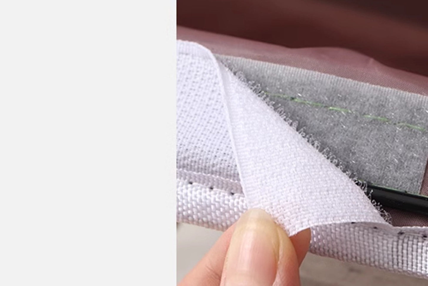 Cotton and linen double hook storage rack