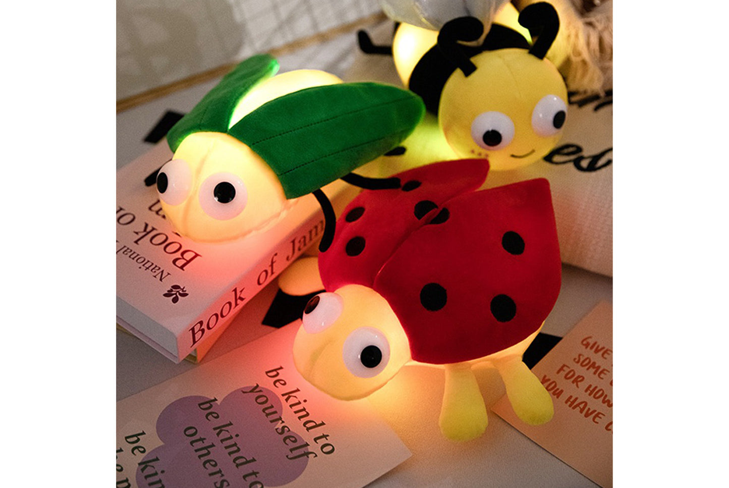 **Luminous Insect Plush Toy | Soothing Birthday Gift for Children**