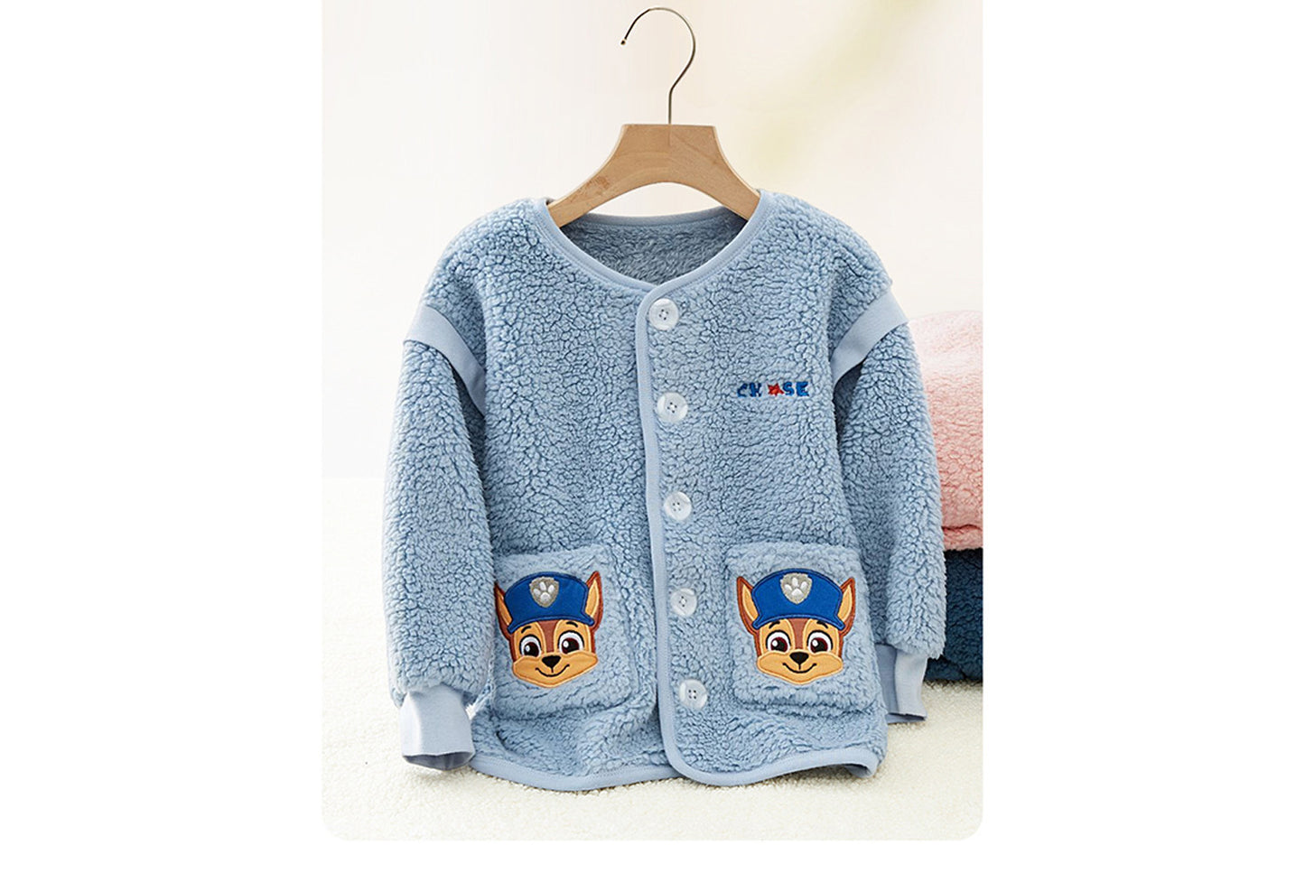 **Paw Patrol Children's Fleece Warm Homewear Three-Piece Set**