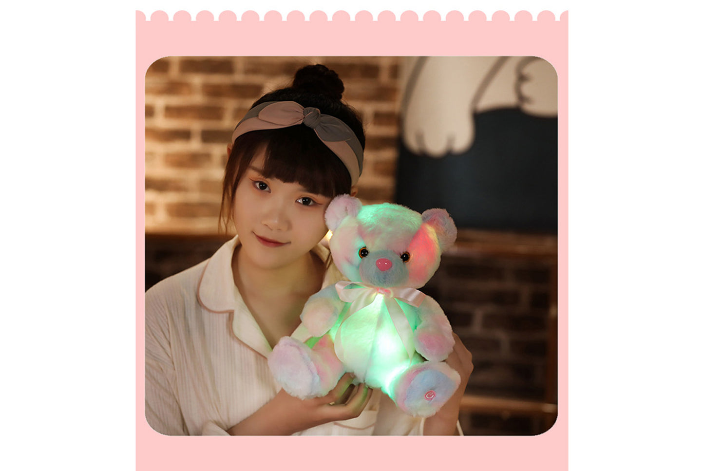 Colorful Glowing Teddy Bear Plush Toy