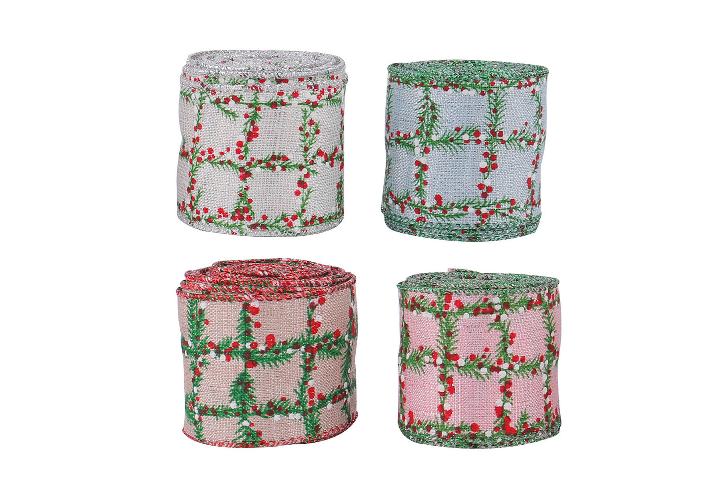 Christmas Plaid Ribbon Roll - Gift Wrapping Decorative Ribbon