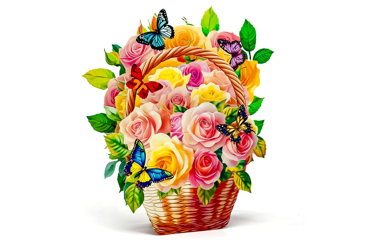 3D Pop-Up Greeting Card with Floral Design