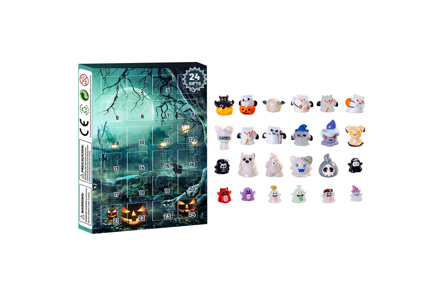 **Halloween Ghost Blind Box Countdown Calendar | Plastic Advent Calendar**