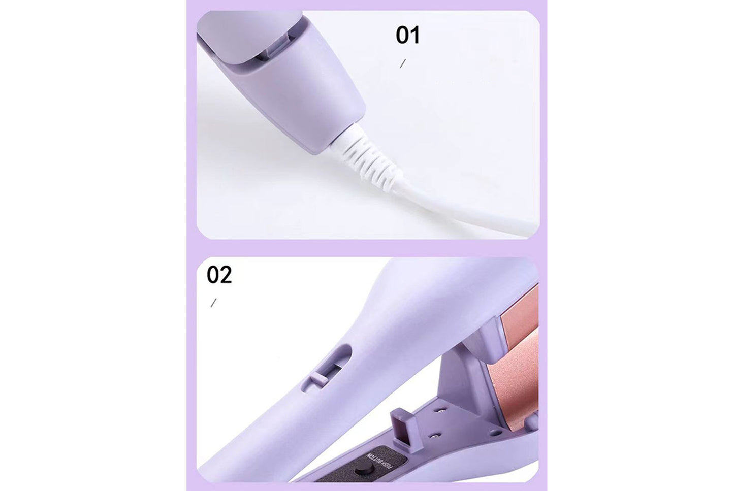 **French Deep V Curling Iron 32mm (UK Standard)**