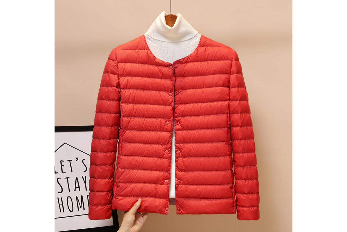 **Lightweight Down-Lined Down Jacket for Autumn/Winter (Warm Version)**