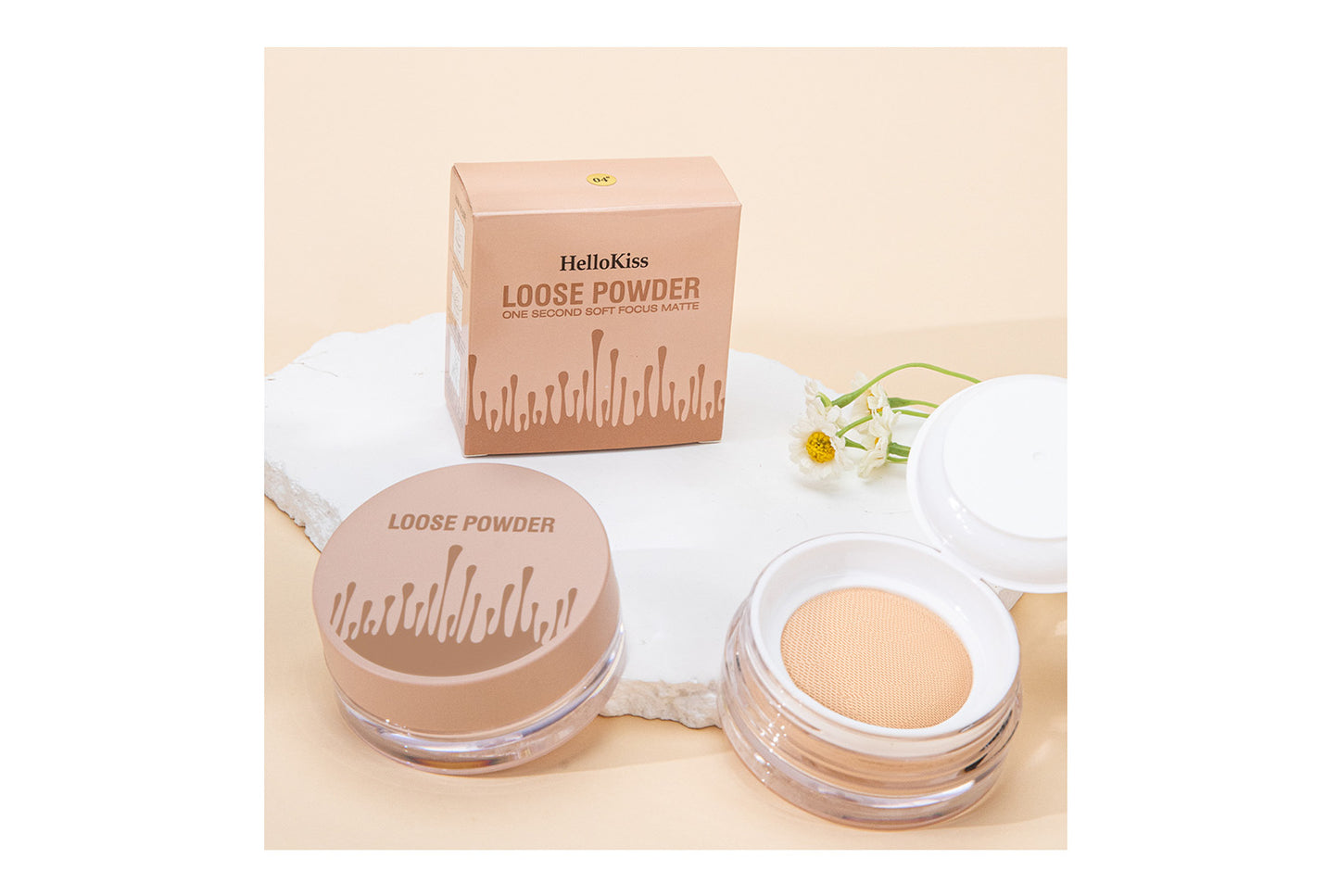 **Natural Concealing &amp; Oil-Control Setting Powder (5-Color Set)**