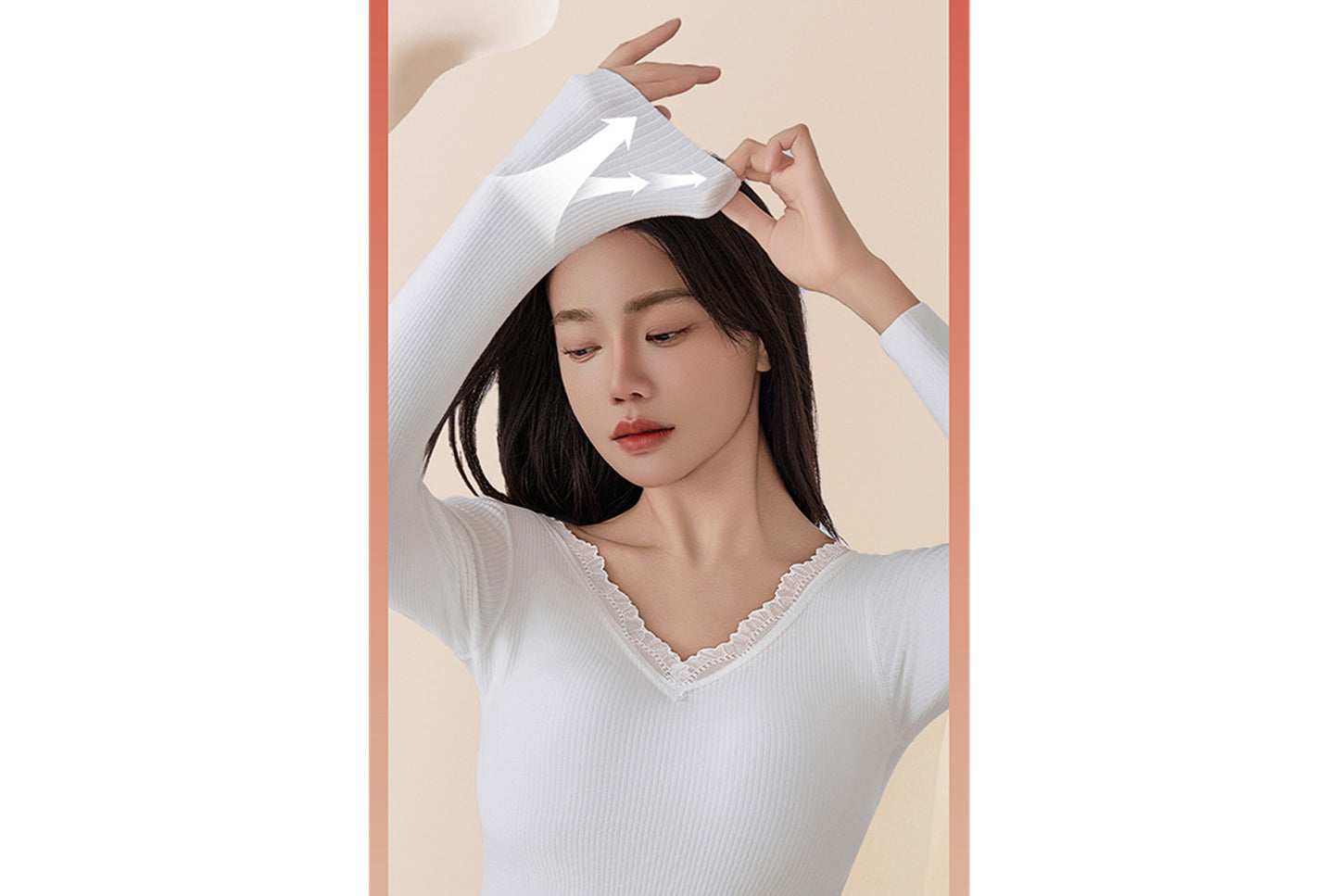 **Women's 7A Antibacterial Thermal Bra Set (Fixed Cup)**