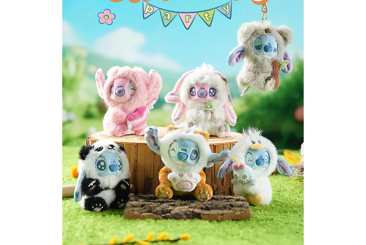 **Lilo & Stitch Series Animal Party Plush Charm Blind Box**