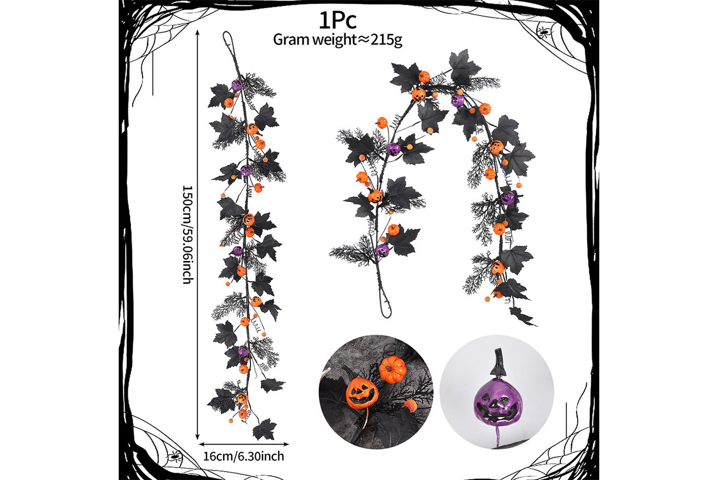 **Simulated Maple Leaf Vines Decoration