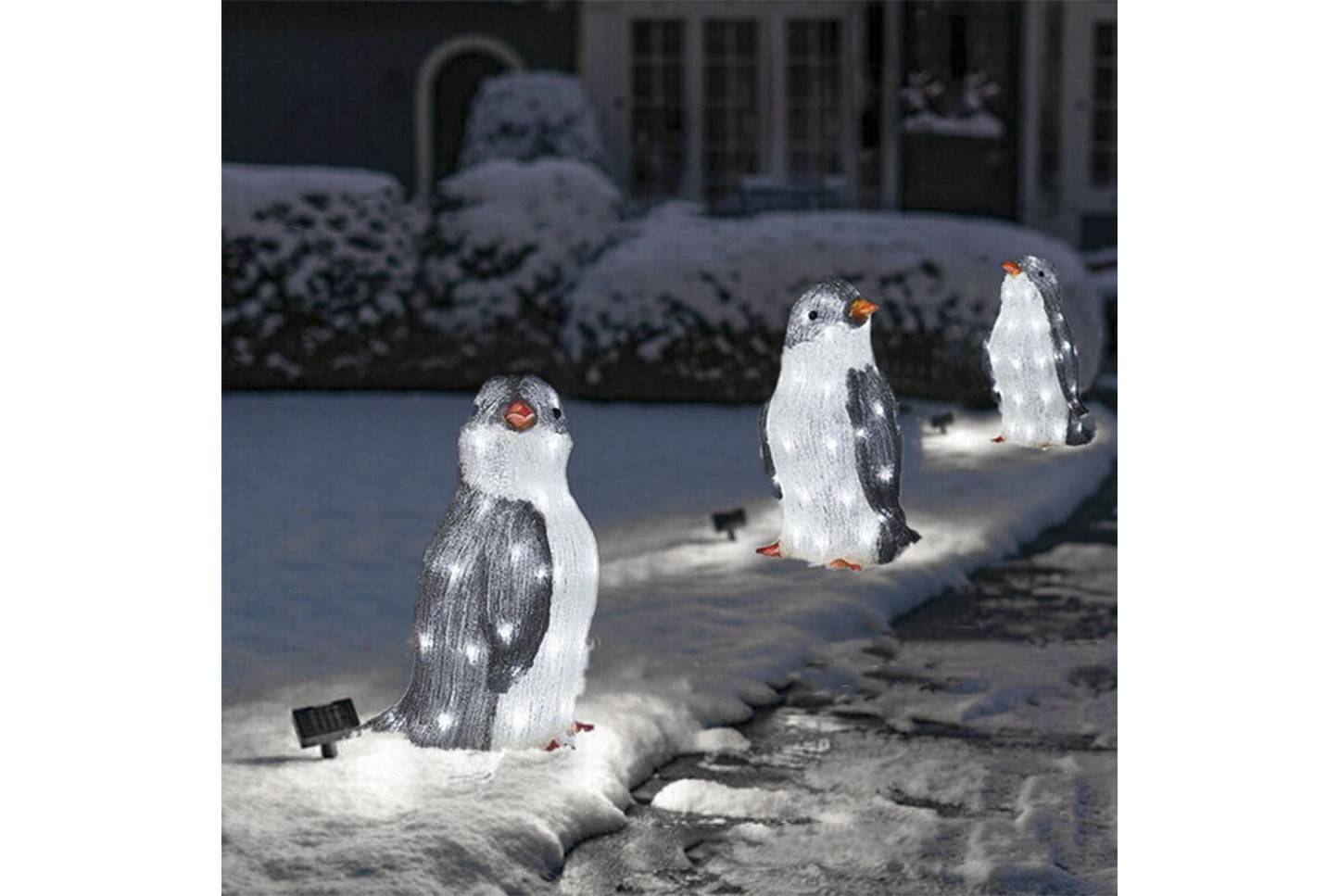 **Light-Up Penguin Christmas Garden Decoration**