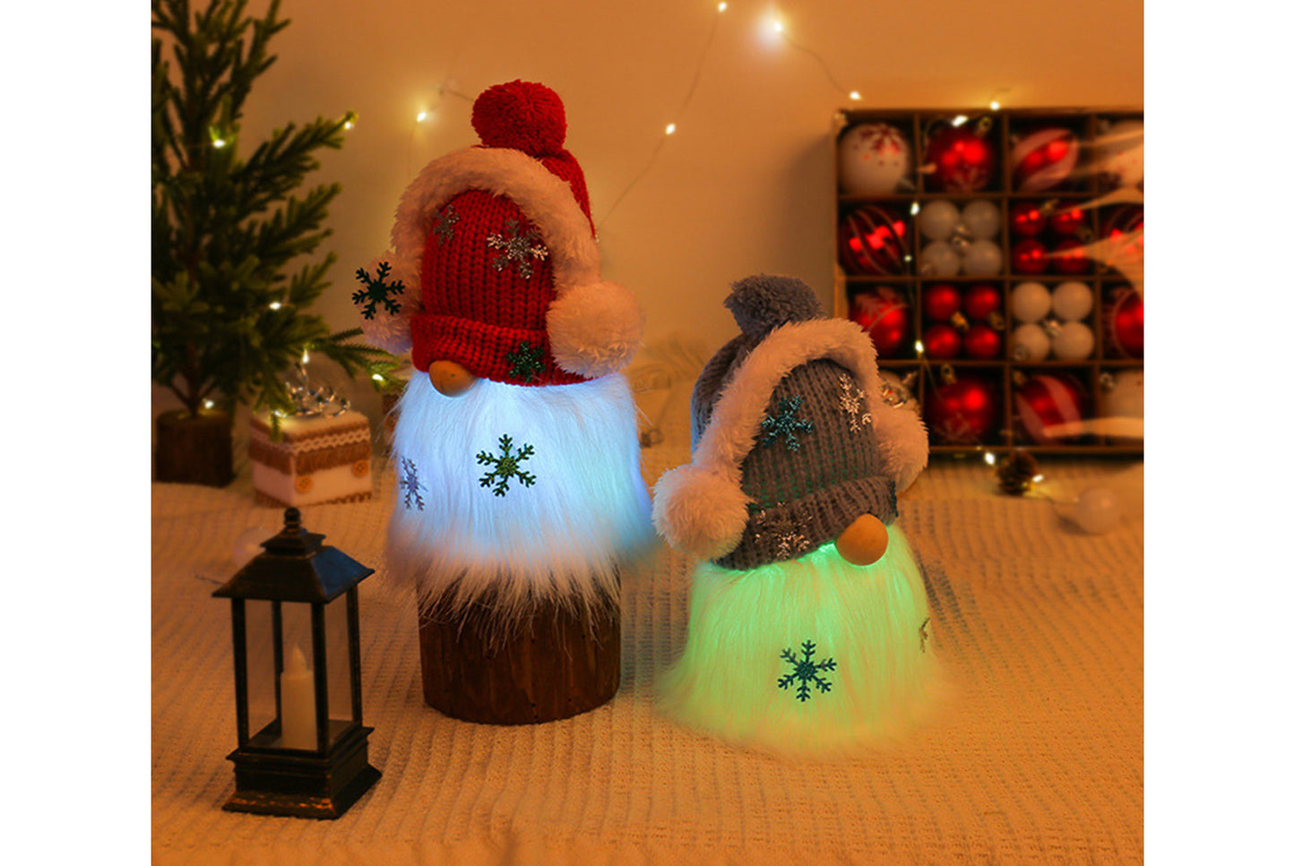 Children's Christmas Gift - Light-Up Musical Knitted Hat Doll