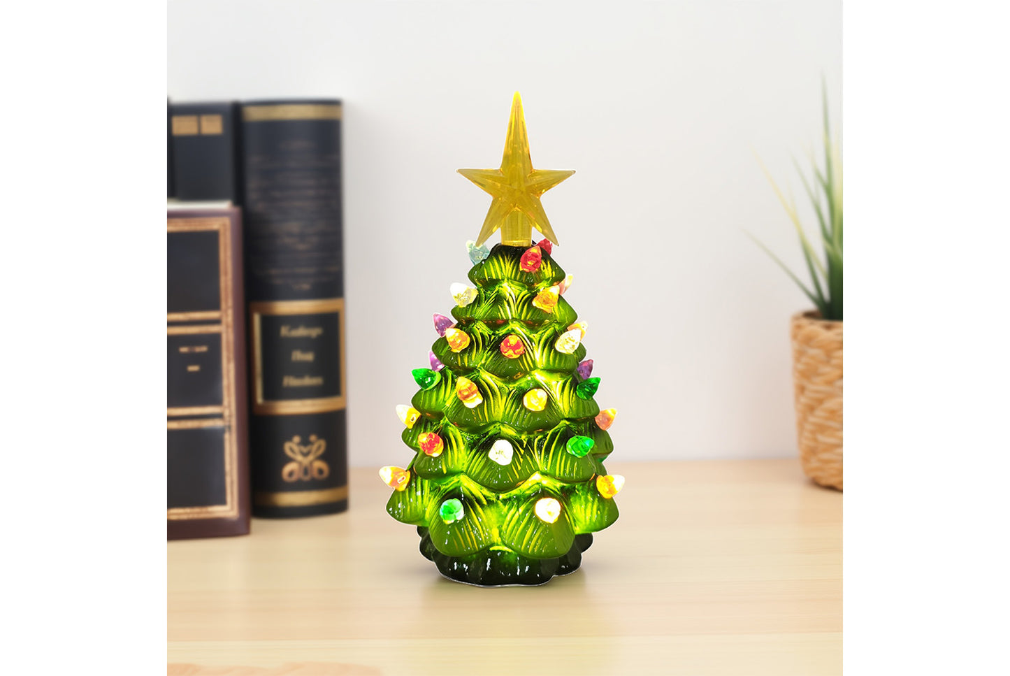 LED Retro Ceramic Christmas Tree Light