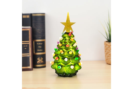 LED Retro Ceramic Christmas Tree Light