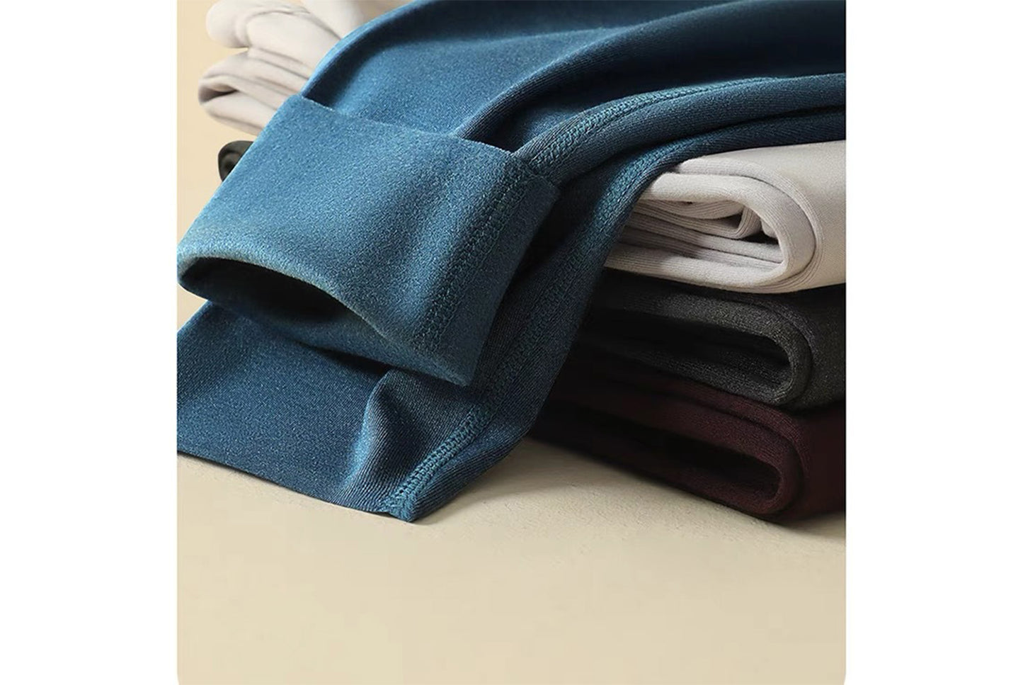 **Men's Thermal Underpants and Women's Knitted Pants Set**