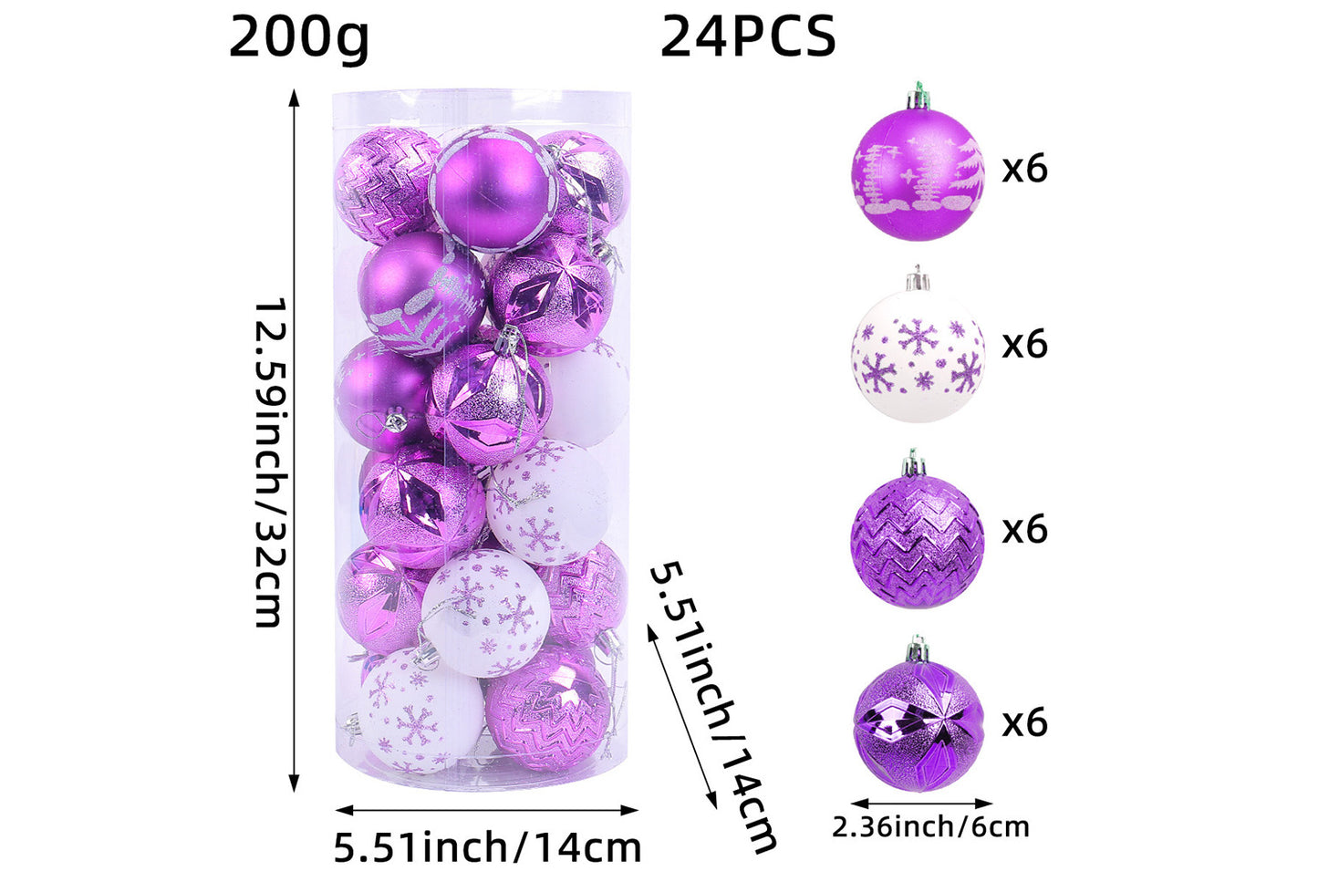 Painted Electroplated Christmas Ball Set - Shaped Christmas Tree Decorative Pendants