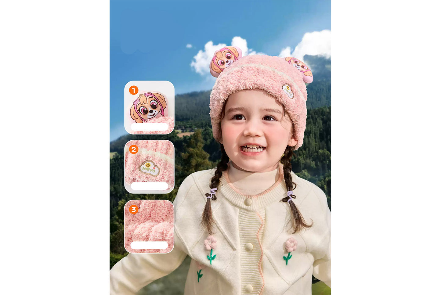 Children's Warm Half-Fleece Knit Hat