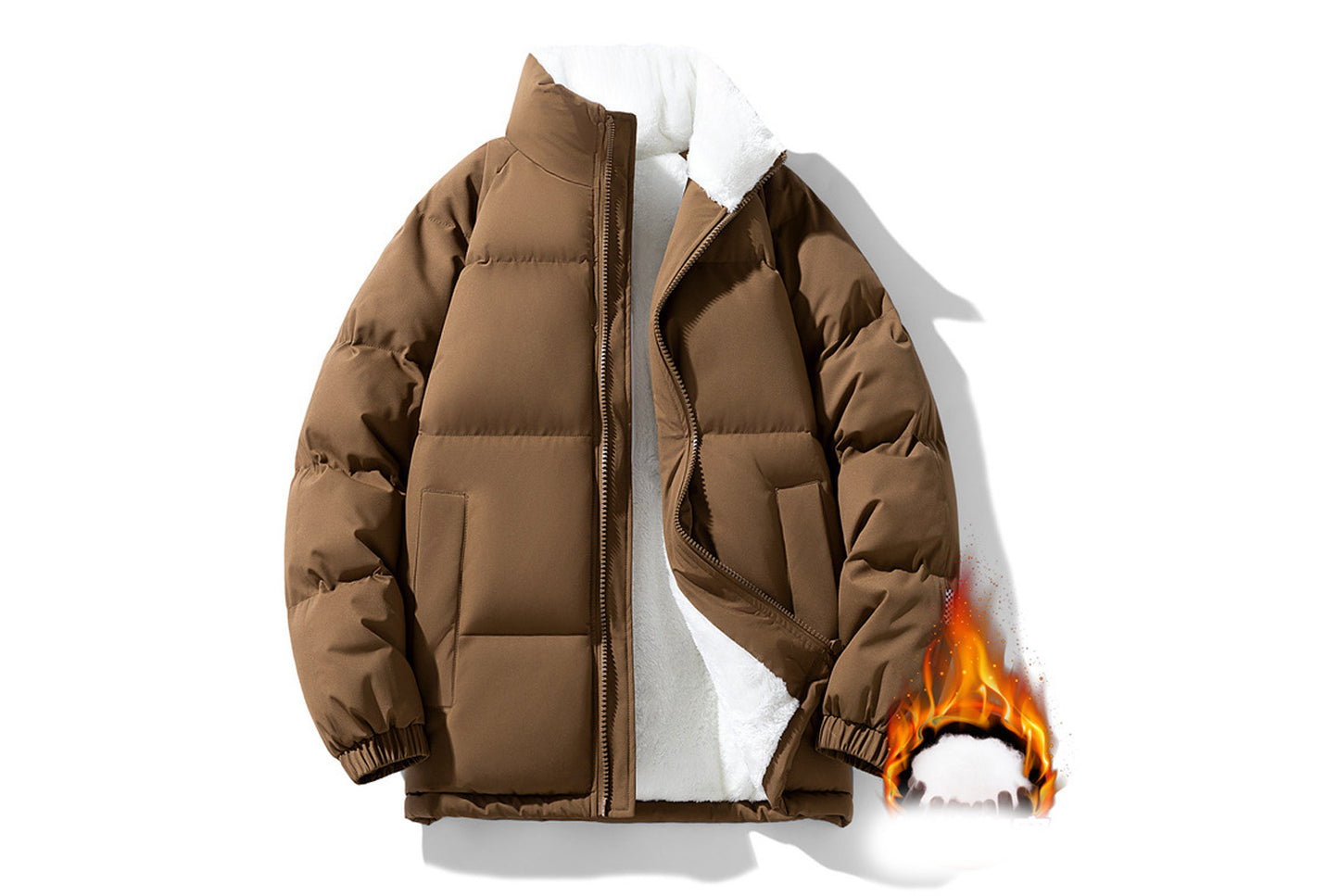 **Men's Winter Hooded Cotton Jacket (8 Colors Available)**