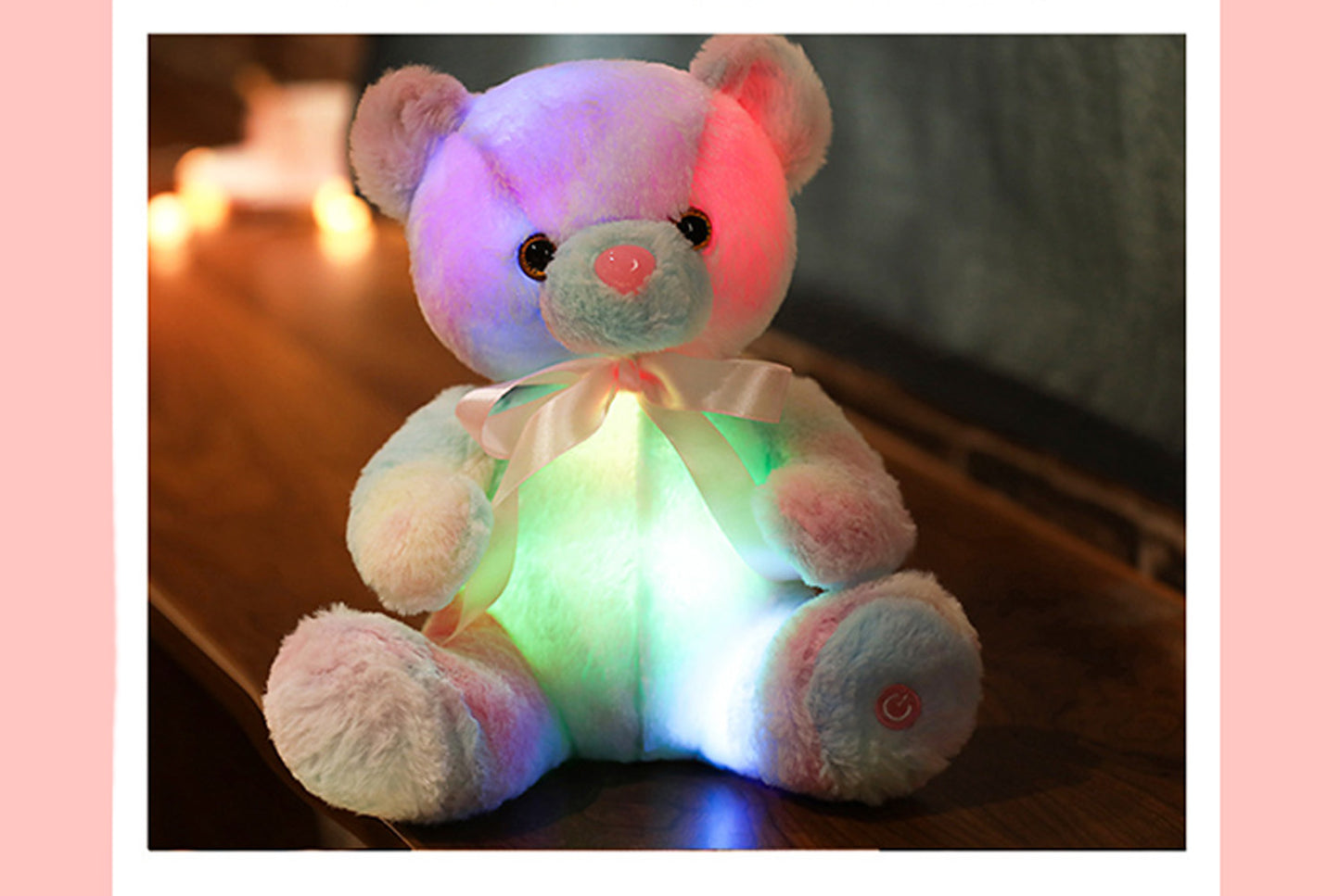 Colorful Glowing Teddy Bear Plush Toy