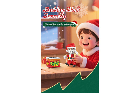 Building Block Santa Claus Ornament