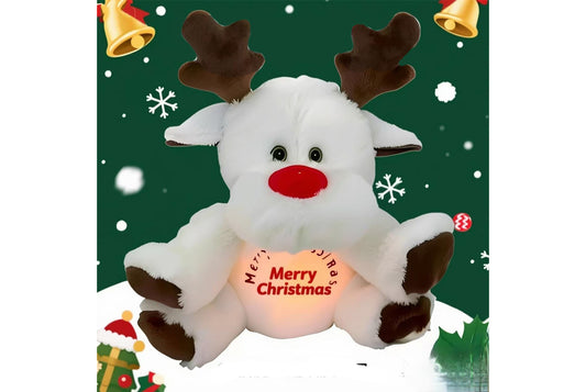 Breathing and Light-Up Christmas Elk