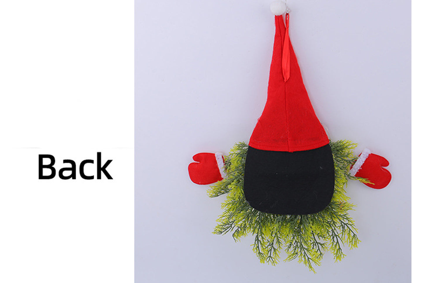 Luminous Faceless Old Man Christmas Wreath